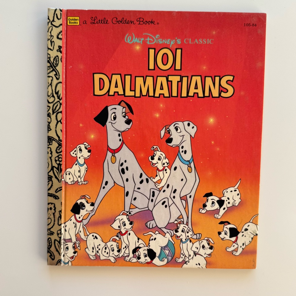 Disney 101 Dalmatians Little Golden Book - Vintage 1990s